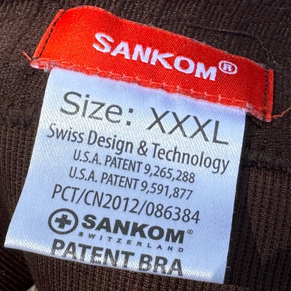 Sankom ladies brown lace lined plus size posture support bra size 3XL - Picture 4 of 5